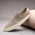 thumbnail image 2 of NOKIO Men's Breathable L𝗈afers So𝗅id Color Trendy Casual Shoes Comfortable Lightweight Daliy Sports Shoes Wide Width Canvas Work Shoes S𝗅ip On Non-S𝗅ip Flat Shoes, 2 of 4