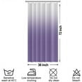 thumbnail image 6 of Lavender Shower Curtain Set with Hooks Modern Ombre White Purple Shower Curtains for Bathroom Stall RV Solid Boho Waterproof Fabric Shower Curtain 36x72inches, 6 of 6