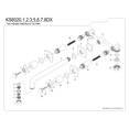thumbnail image 6 of Kingston Brass KS6026DX Concord Two-Handle Wall Mount Roman Tub Faucet, Polished Nickel, 6 of 7