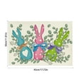 thumbnail image 5 of Goattoy Easter Bunny Table Placemats, Easter Decorations for Indoor Dining Room,Kitchen,Colorful Easter Bunny for Party Supplies,Easter Saving ,Spring Gifts for Kids,Girls,Friends, 5 of 6