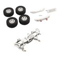 thumbnail image 4 of Juego de Chasis de Aleación RC, Escala 1:12 Duradera para SCX24 RC, Accesorios de Actualización , Piezas de Repuesto Plata Macarena Chasis de coche trepador RC, 4 of 6