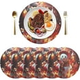 thumbnail image 3 of GZHJMY Christmas Snowman Placemats Set of 6 Non-Slip Heat Resistant Dining Table Place Mats Washable Kitchen PVC Weave Table Mats Table Mat, 3 of 7