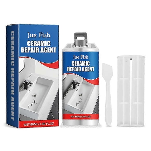 50ML Tile And Ceramic Glaze Repair Paste Fix Tub Chips and Sink Cracks with Super Adhesion for Porcelain Ceramic Enamel