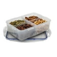 thumbnail image 1 of Starfrit LocknLock Plastic Divided Lunch Container - Removable Divider - 54oz/1.6L - Airtight & Leakproof - 4-Sided Locking Lid, 1 of 10