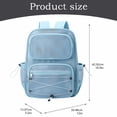 thumbnail image 2 of Heavy Duty Mesh Bookbag, Swimming Beach Fitness Sport, Black, 2 of 2