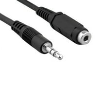 Kentek 25 Feet 3.5mm AUX Auxiliary Extension Cable Cord Male to Female Stereo Audio for PC MAC iPod iPhone MP3 Car Monitor