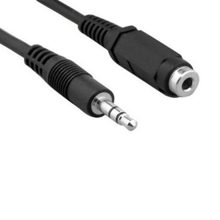 Kentek 50 Feet FT 3.5mm AUX auxiliary extension cable cord male to female M/F stereo audio for PC MAC iPod iPhone MP3 car monitor