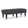 thumbnail image 1 of Linon Isabelle 50" Wood Upholstered Bench in Gray, 1 of 10