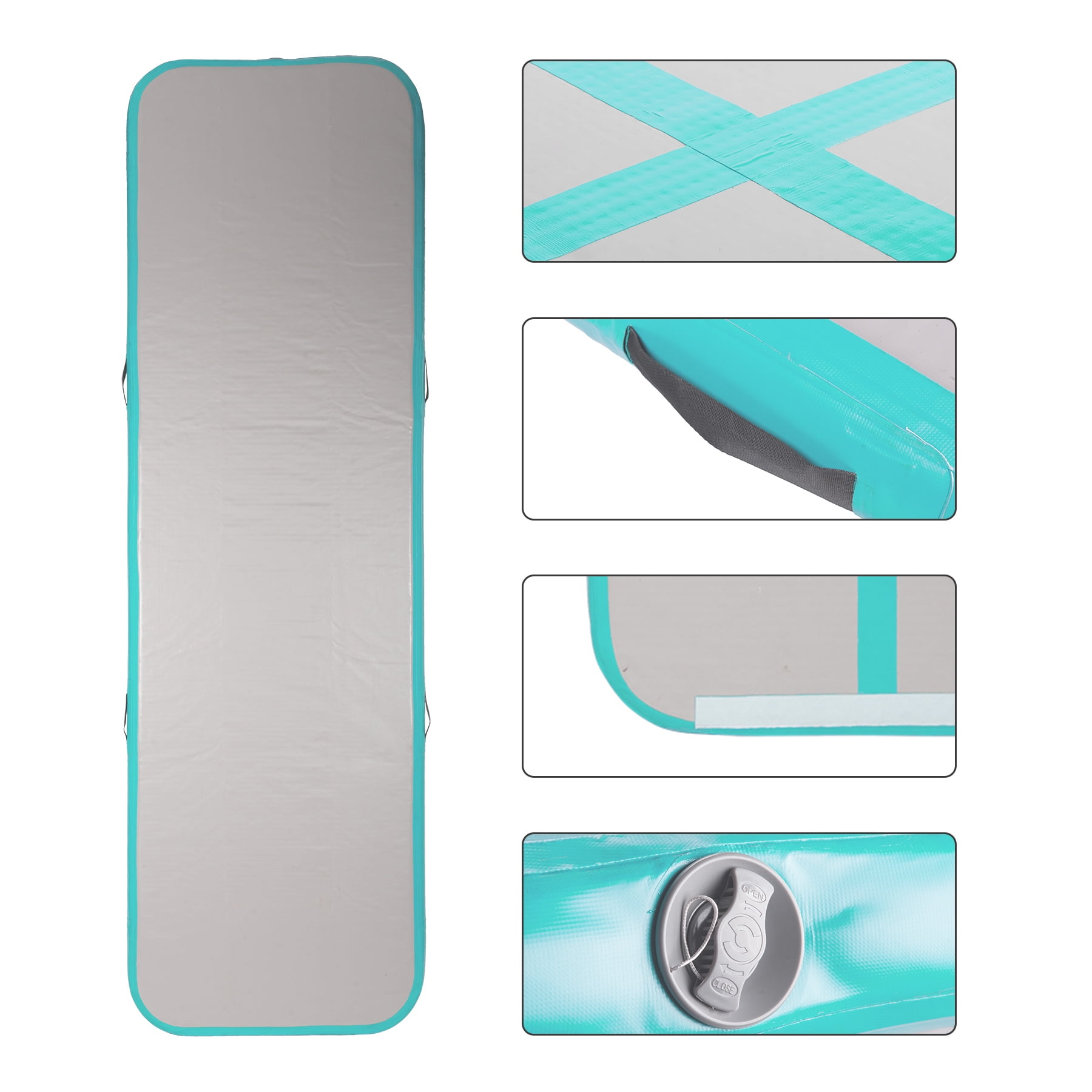 Air Track Inflatable Home Gymnastics Tumbling Mat Drop Stitch PVC Quick Fill