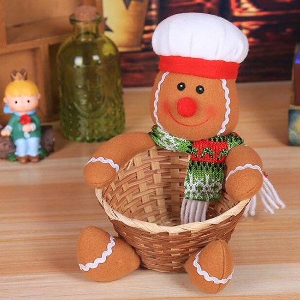 Merry Christmas Candy Storage Basket Santa Claus Storage Basket Christmas Candy Storage Basket Decoration 2024 Xmas Gifts Box