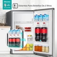 thumbnail image 4 of Frigobar Hisense 4.2 PIES Negro Refrigerador compacto puerta cruzada enfriador independiente, 4 of 5