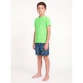 thumbnail image 3 of Ocean Gear Boys Short Sleeve Rash Guard Swim Top, Sizes 4-18, 3 of 3