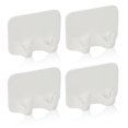 thumbnail image 4 of CNKOO 4PCS Double Ended Hook Self Adhesive ABS Hook for Bathroom Kitchen, 4 of 6