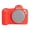 Red, variant on QKOO Soft Silicone Protective Case for Canon EOS R