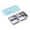 B, variant on And Go Snack Containers Reusable Dishwasher Stainless Steel Packs 2 Compartments With Lids Double Compartment For Travel Outdoor Camping Food Storage