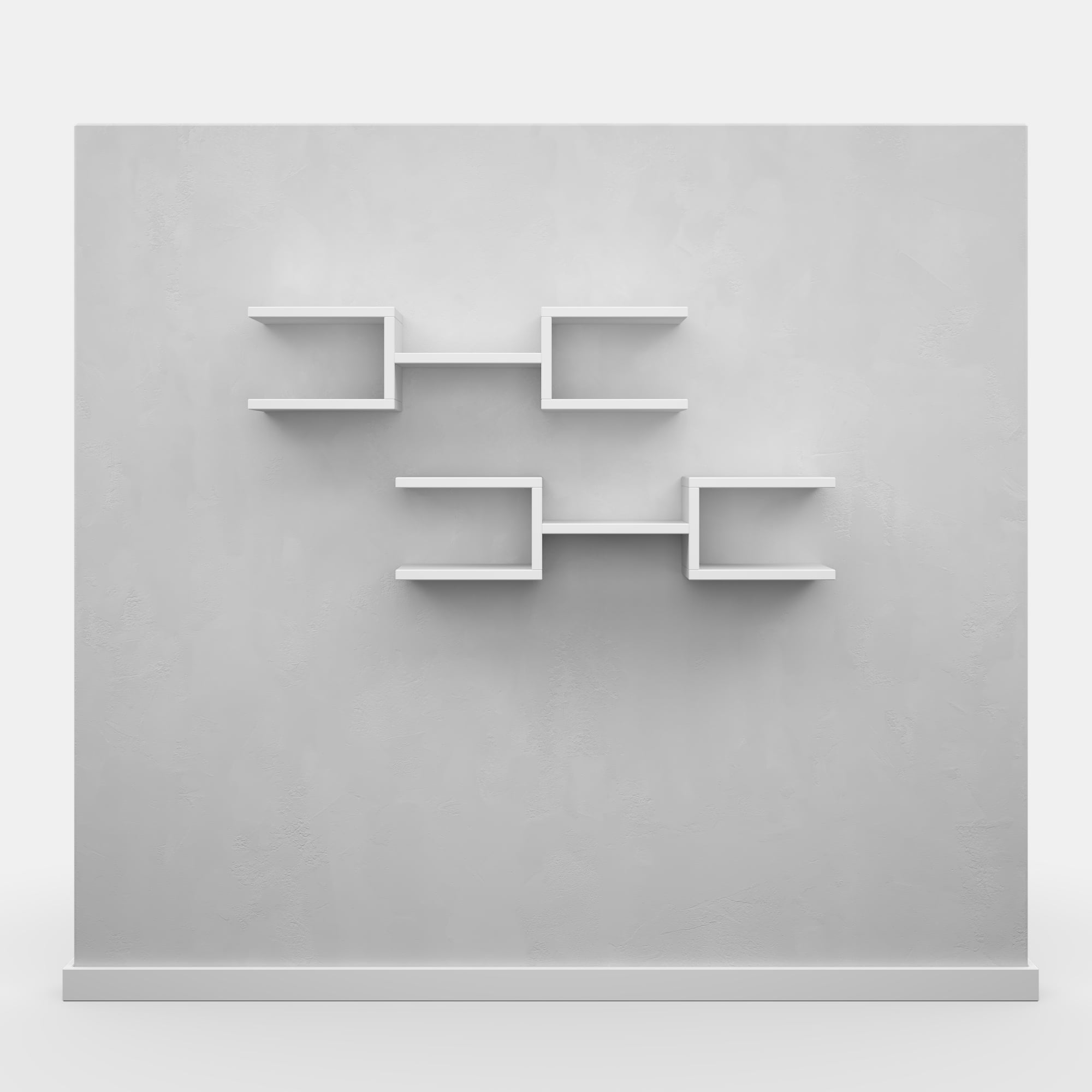 Ada Home Decor Welby Modern 29.53"W x 7.87"D Wall Shelf, White