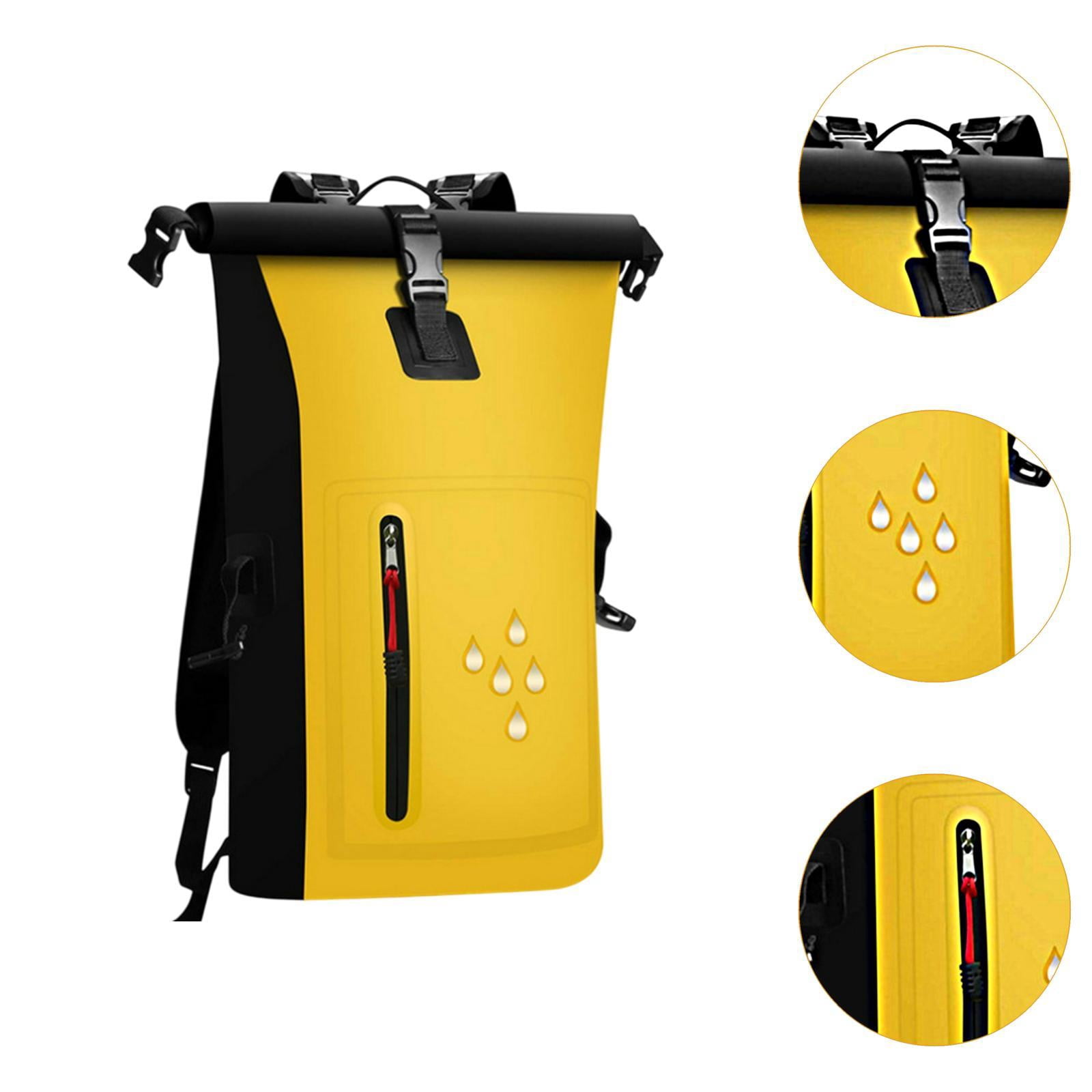 Baoblaze Dry Bag Waterproof 25L Weld Resistant Portable Portable Saco Drier Pack Yellow