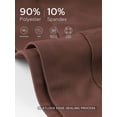 thumbnail image 4 of Cadmus Womens Plus Size High Waist Stretch Wide Leg Lounge Pants Loose Fit Yoga Workout Sweatpants with Pockets, Dark Brown, 2XL, 4 of 9
