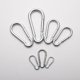 thumbnail image 5 of RV Paquete de 8 mosquetones pequeños – Mosquetón de acero inoxidable con resorte para comederos de pájaros o correas y arneses para perros, llavero de enlace rápido (M5, 50 mm, capacidad de 180 lb) Rojo Verde, 5 of 5