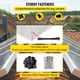 thumbnail image 4 of VEVOR Panel solar de alambre para pájaros, kit de rollo de protección para criaturas de 6 pulgadas x 98 pies, protector de panel solar con 100 piezas, 4 of 9
