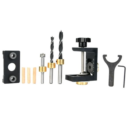 

Dowel Hole Drilling Guide Rustproof Large Clamping Range Hole Jig Locator Hole Puncher Durable Punching For Positioning