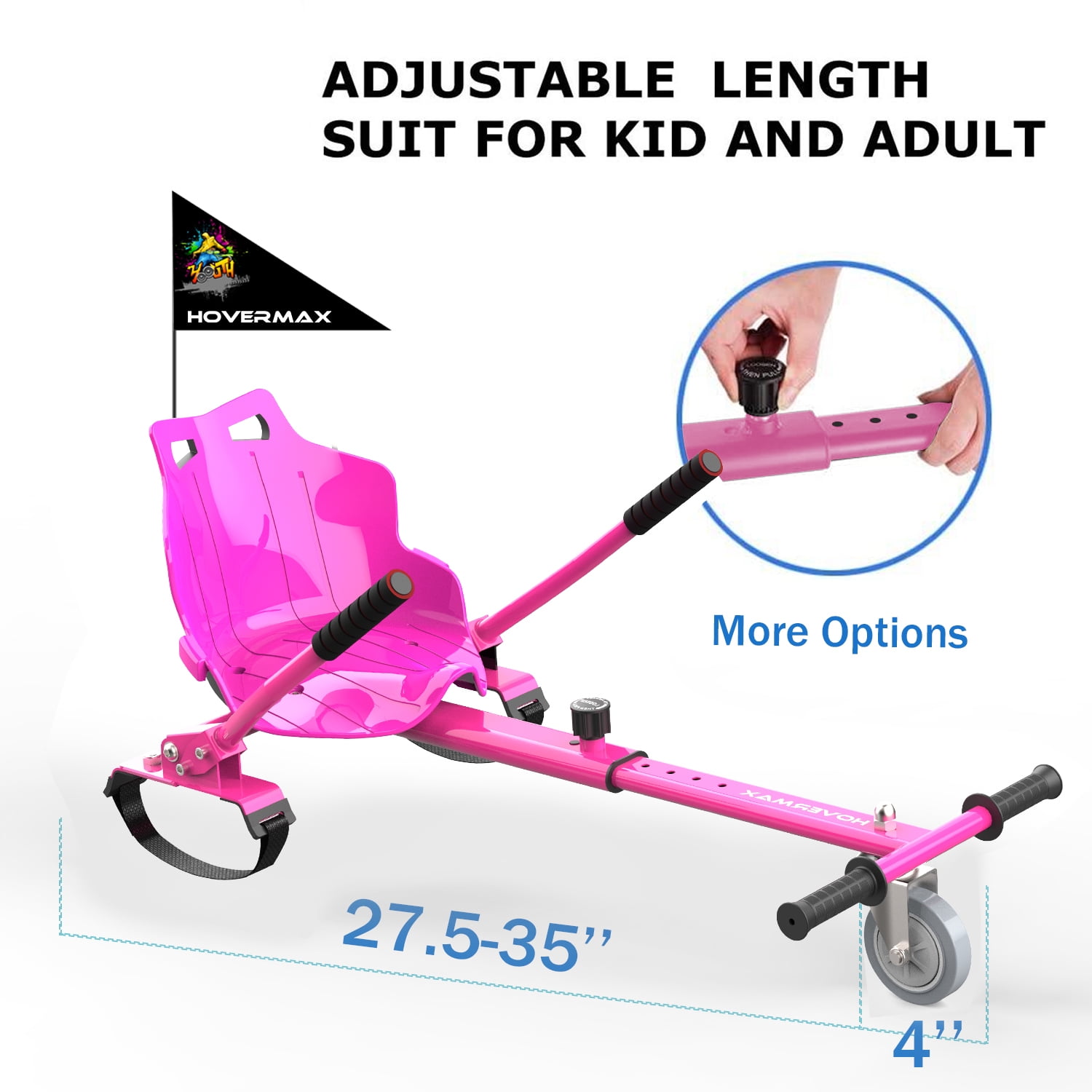 Hoverboard Seat Attachment, Buggy Hover Board Go Kart For Adults - Main Image