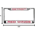 thumbnail image 5 of Detroit Hockey Red-Wing's Chrome Metal - Set of 2 - Laser Cut License Plate Frames, 5 of 6