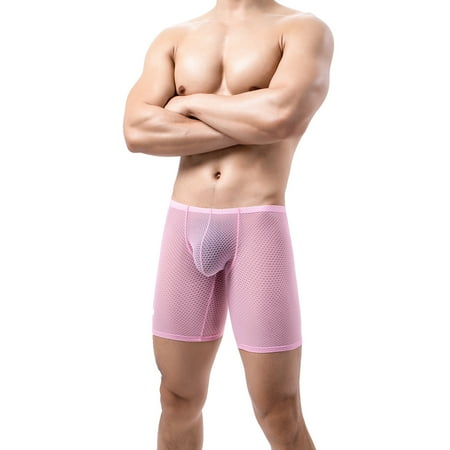 

Mishuowoti Men s Sexy Underwear Boxer Briefs Mesh Breathable Underpants