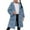 Light Blue, variant on Kaemgyyd 3-12 Years Toddler Girls Fleece Jacket Sherpa Plush Winter Coat Fuzzy Open Front Hooded Cardigan Outwear with Pockets