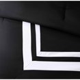 thumbnail image 5 of Bilot 7-Piece Caprice Black/White Square Pattern Hotel Bedding Comforter Set, Queen, 5 of 5