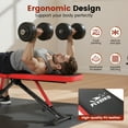 thumbnail image 6 of FLYBIRD Collapsible Exercise Folding Adjustable Weight Bench, Strength Training Workout Bench up to 6.2' , 880lbs Weight Capacity, 6 of 7