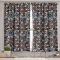 thumbnail image 2 of Ambesonne Ottoman Valance & Curtain, Vintage Floral Folk, 55"x36", Multicolor, 2 of 6