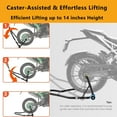 thumbnail image 3 of QinaQin Motorcycle Lift with a 450-Pound Load Capacity, Rear Wheel Lift Bracket, with u-Shaped and l-Shaped Adjustable Rocker Arm Shaft, Heavy-Duty Motorcycle Repair Lift, 3 of 7
