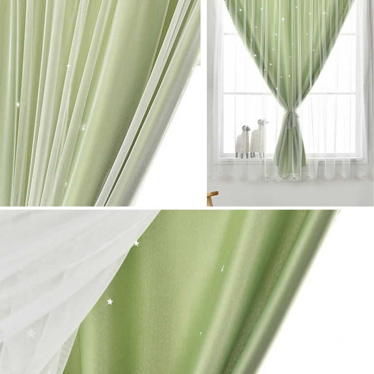 Curtains Velcro Curtains Blackout Curtains Self-Adhesive Finished Products  Magic Curtains 1Pcs 