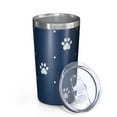 thumbnail image 2 of Paw Print 10oz Tumblers Stainless Steel Tumbler with Lid and Straw,Vacuum Insulated Double Wall Travel Tumbler Cups with Cleaning Brush for Coffee, Tea, 2 of 4
