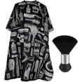 thumbnail image 1 of Pro Hair Salon Cape Neck Duster Salon Barber Press, 1 of 5