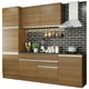 thumbnail image 1 of Cocina Integral 240cm Marrón Bari Madesa 01, 1 of 9