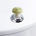 thumbnail image 7 of Toilet Flush Button Extended Press Rod Mushroom Shaped Bathroom Toilet Tank Lever Handle Replacement Soft Silicone Press Kit Easy Install Adhesive （Green）, 7 of 7
