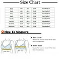 thumbnail image 2 of Tumotour Front Open Bras For Women Lace Pattern Wireless Non-Steel Ring Push Up Breathable Bralette Underwear No-Slip Solid Color Plus Size Soft Comfortable Breastplate Comfy Soft Cotton Daily Bras, 2 of 3