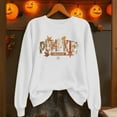 thumbnail image 2 of Taqqpue Sweatshirt for Women Fall Crewneck Pumpkin Pullovers Loose Fit Halloween Thanksgiving Oversize Long Sleeve Shirt Tops, 2 of 7