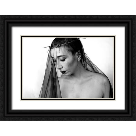 Saeidinia, Afshin 14x11 Black Ornate Wood Framed with Double Matting Museum Art Print Titled - Mahsun