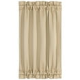 thumbnail image 2 of PiccoCasa French Door Curtains Rod Pocket Blackout Curtain Panel Khaki 2 W25" x L40", 2 of 8