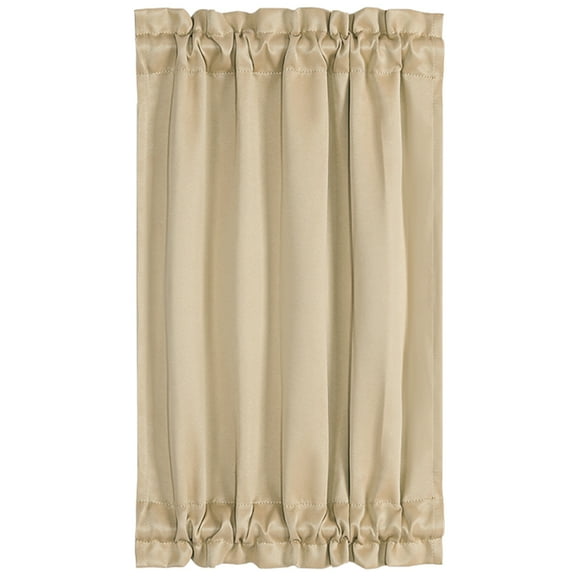 Unique Bargains Solid Window French Door Curtain Panel Khaki 25" x 40"