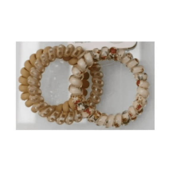 3-Pack Spiral Coil Hair Ties for Girls – No-Crease Telephone Cord Ponytail Holders