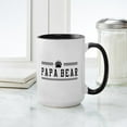 thumbnail image 4 of CafePress - Papa Bear Mugs - 15 oz Ceramic Large White Novelty Mug, 4 of 4