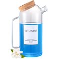 thumbnail image 1 of Mithrgrous 60oz Glass Liquid Laundry Detergent Dispenser with Labels, Clear, 1 of 7