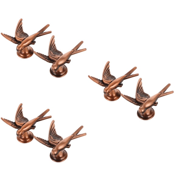 3 Pieces Kitchen Handles Decorative Knobs Cabinet Bird Themed