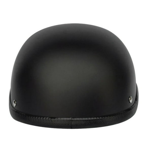 Amdohai Style Rétro Casque Demi de Moto ABS+coton Plastique Casquette - Noir Idiot pour Motocycliste Biker Coureur(Taille Unique)Universel Lavable