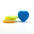thumbnail image 2 of Esponja desechable comprimida para lavado de cara de algodón y pulpa de madera Esponja limpiadora de cara con forma de corazón redonda y tónica, 2 of 6