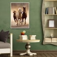 thumbnail image 1 of DIY completo redondo diamante pintura tres caballos bordado Kits mosaico decoración del hogar Likrtyny decoración de arte, 1 of 9